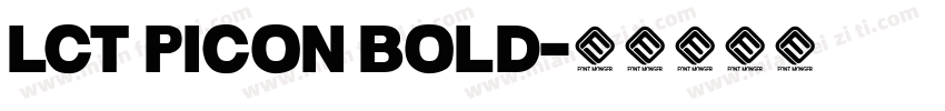 LCT Picon Bold字体转换